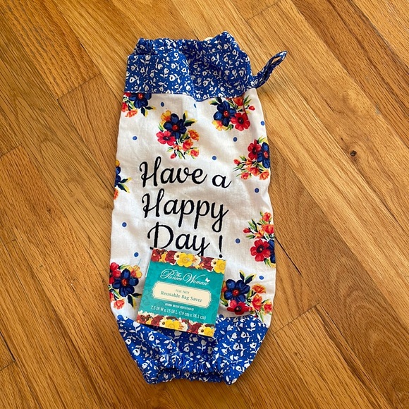 The Pioneer Woman Reusable Bag Saver/Holder. Petal Party Pattern. NWT! - Picture 2 of 4